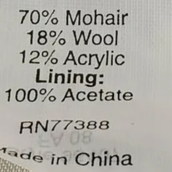 J crew orange red Lucile mohair wool double breast jacket size 8 - Picture 10 of 10